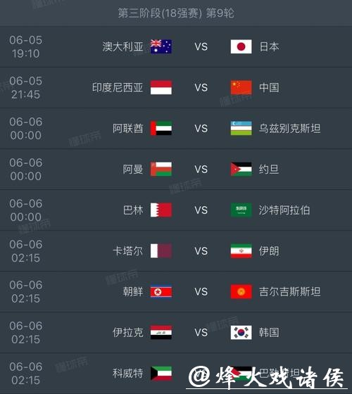 2026年世界杯完整比赛时间安排表